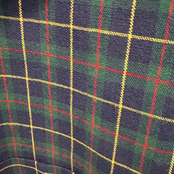 Men’s vintage Pendleton plaid, dark blue green and red - Picture 4 of 8